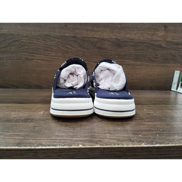 Clarks Women's Cloudstepper Breeze Shore Mules Navy Floral 5.5M New - Picture 5 of 10